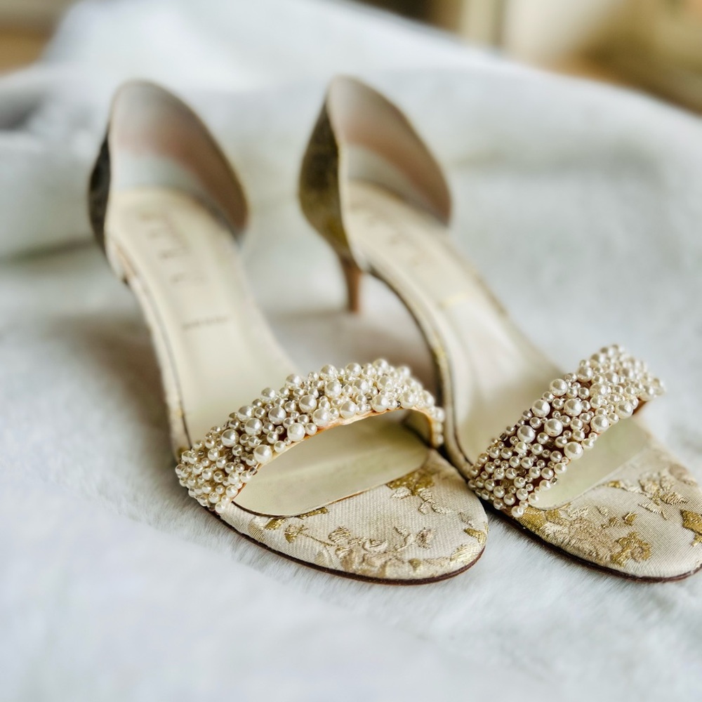 SOMETHING BLUE CAPPY D'ORSAY SANDAL ~ 8 IVORY ROMANCE